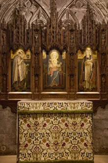 UK, England, Herefordshire, Hereford, Interior of Hereford Cathedral