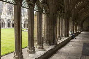 Nave Prints: UK, England, Kent Canterbury Canterbury Cathedral