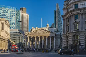 Images Dated 2nd June 2016: UK, England, London, The City, Bank of England (left) and the Royal Exchange, Tower 42