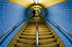Public Transportation Prints: UK, England, London, Embankment Underground Station