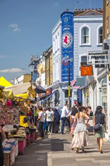 UK, England, London, Kensington and Chelsea, Ladbroke Grove, Portobello Road, Portobello