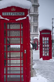 UK, England, London, Parliament Square, Telephone Boxes