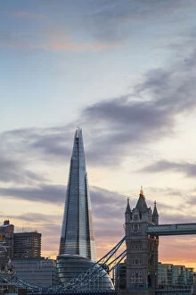 Images Dated 30th August 2012: UK, England, London, The Shard, City Hall and Tower Bridge