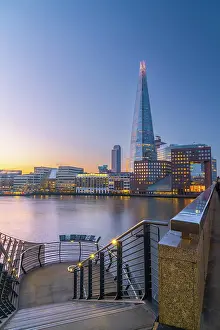 Staircase Prints: UK, England, London, Southwark, London Bridge, The Shard