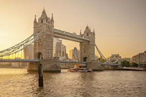 Images Dated 19th September 2019: UK, England, London, Tower Bridge and City skyline beyond
