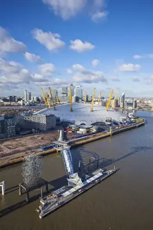 UK, England, London, View from the Emirates Air Line - or Thames cable car
