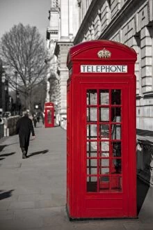 Phone Box Collection: UK, England, London, Westminster, Parliament Square, Telephone boxes