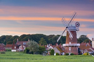 UK, England, Norfolk, North Norfolk, Cley-next-the-Sea, Cley Windmill