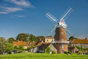 Images Dated 22nd August 2016: UK, England, Norfolk, North Norfolk, Cley-next-the-Sea, Cley Windmill