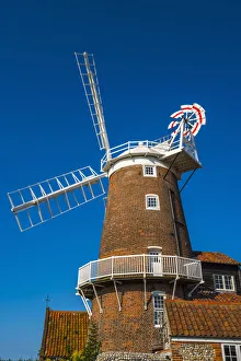 UK, England, Norfolk, North Norfolk, Cley-next-the-Sea, Cley Windmill