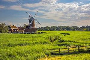 UK, England, Norfolk, North Norfolk, Cley-next-the-Sea, Cley Windmill