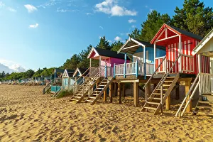 Images Dated 6th September 2022: UK, England, Norfolk, Wells-next-the-Sea, Traditional Beach Huts