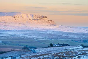 Yorkshire Prints: UK, England, North Yorkshire, Pen-y-Ghent mountain, one of the Yorkshire Three Peaks