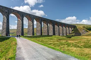 Viaduct Prints: UK, England, North Yorkshire, Ribblehead Viaduct on the Settle to Carlisle Line