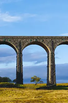 UK, England, North Yorkshire, Ribblehead Viaduct on the Settle to Carlisle Railway Line