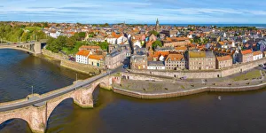 Northumbria Prints: UK, England, Northumberland, Berwick-upon-Tweed, River Tweed