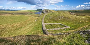 UK, England, Northumberland, Hexham, Henshaw, Hadrians Wall, Milecastle 39