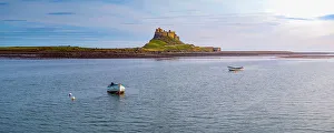 Northumbria Prints: UK, England, Northumberland, Holy Island, Lindisfarne, Lindisfarne Castle
