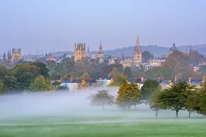 UK, England, Oxfordshire, Oxford, City skyline from South Park