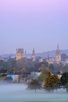 UK, England, Oxfordshire, Oxford, City skyline from South Park