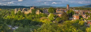 Images Dated 5th June 2018: UK, England, Shropshire, Ludlow, Ludlow Castle and St Laurences Church