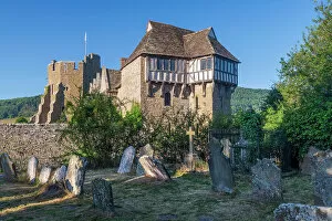 Images Dated 6th September 2022: UK, England, Shropshire, Stokesay Castle, a fortified manor house