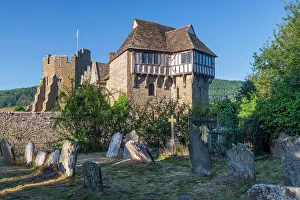 Images Dated 6th September 2022: UK, England, Shropshire, Stokesay Castle, a fortified manor house