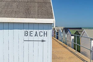 Images Dated 25th July 2023: UK, England, Suffolk, Felixstowe, Beach Hut