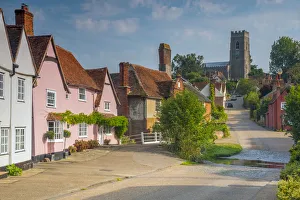 Images Dated 11th November 2016: UK, England, Suffolk, Kersey, Church Hill, St Marys Church