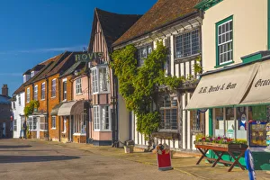 Eastern England Prints: UK, England, Suffolk, Lavenham, Market Lane