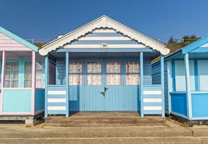 Images Dated 11th November 2016: UK, England, Suffolk, Southwold, Promenade, Beach Huts