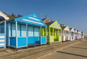 Images Dated 11th November 2016: UK, England, Suffolk, Southwold, Promenade, Beach Huts