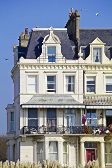 Brighton Prints: UK, England, Sussex, Brighton, Houses on seafront