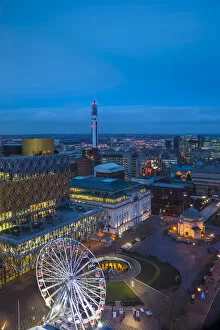 Images Dated 18th February 2014: UK, England, West Midlands, Birmingham, Centenary Square, Broad Street, View of The