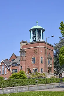 UK, England, West Midlands, Birmingham, Bournville, Bournville Carillon at Bournville infant school, a memorial to George Cadbury
