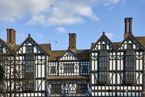 UK, England, West Midlands, Coventry, Old Tudor buildings now The Flying Standard, a JD Wetherspoon pub