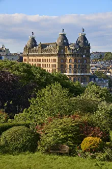 UK, England, Yorkshire, Scarborough, View of The Grand Hotel
