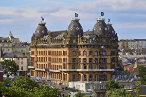 UK, England, Yorkshire, Scarborough, View of The Grand Hotel