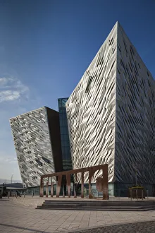 UK, Northern Ireland, Belfast, Belfast Docklands, Titanic Belfast Museum, exterior