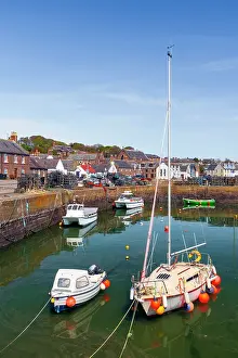 Dock Prints: UK, Scotland, Aberdeenshire, Johnshaven, Harbour