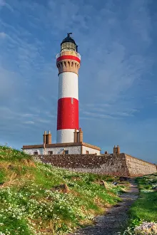 Aberdeenshire Prints: UK, Scotland, Aberdeenshire, Peterhead, Boddam, Buchan Ness Lighthouse