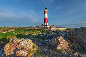 Aberdeenshire Prints: UK, Scotland, Aberdeenshire, Peterhead, Boddam, Buchan Ness Lighthouse