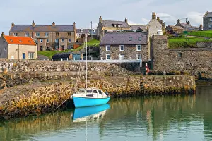 Dock Prints: UK, Scotland, Aberdeenshire, Portsoy, Historic Harbour