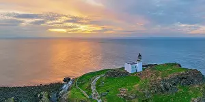 East Lothian Prints: UK, Scotland, East Lothian, Fidra Island, Fidra Lighthouse