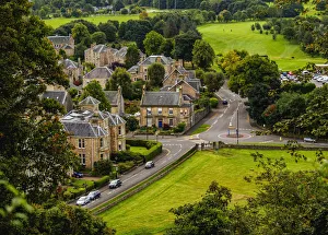 Stirling Prints: UK, Scotland, Elevated view of Stirling