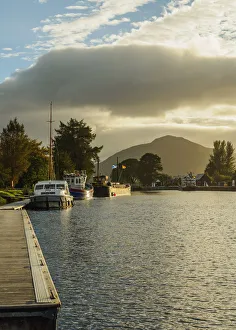 UK, Scotland, Fort William, View of the Caledonian Canal