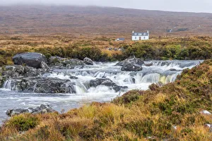 UK, Scotland, Highland, Isle of Skye, Sligachan, Allt Dearg Mor and Allt Dearg House