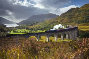 Elevated Viewpoints Prints: UK, Scotland, Highland, Loch Shiel, Glenfinnan, Glenfinnan Railway Viaduct, part