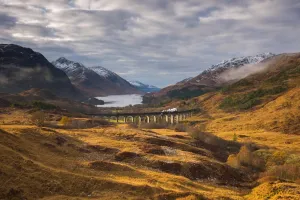 Elevated Viewpoints Prints: UK, Scotland, Highland, Loch Shiel, Glenfinnan, Glenfinnan Railway Viaduct, part