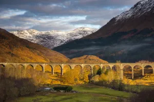 Viaduct Prints: UK, Scotland, Highland, Loch Shiel, Glenfinnan, Glenfinnan Railway Viaduct, part of